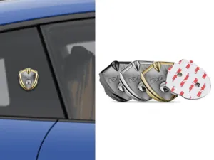 Daf Badge Self Adhesive Luxury Design Shiny Metal